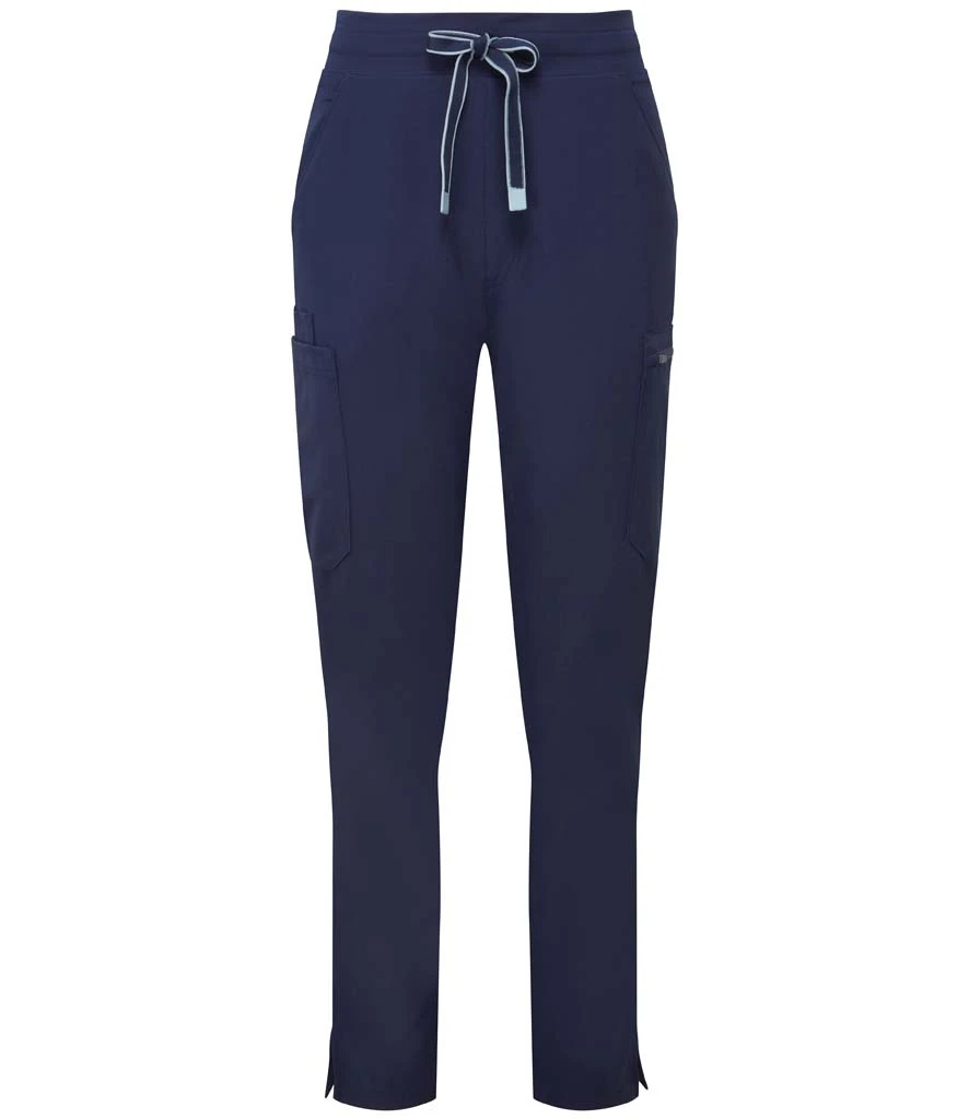Elevate Hair & Beauty Ladies Navy Stretch Cargo Trousers