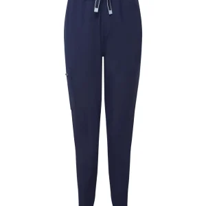 Elevate Hair & Beauty Ladies Navy Stretch Cuffed Trousers